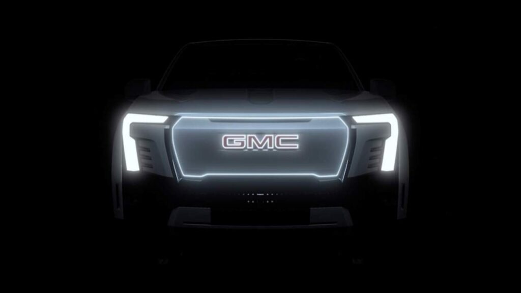 Watch the all-electric GMC Sierra wake up to battle Ford’s Lightning