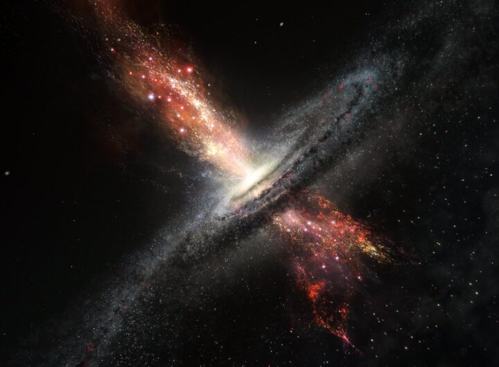 How does a supermassive black hole influence star formation?